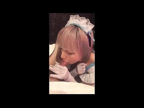 ❤️ Japanese Idol [mayuka], Frânsk faam kostúm, diel 1, blowjob en jerk off mei lotion ❤ Superseks by wy ☑
